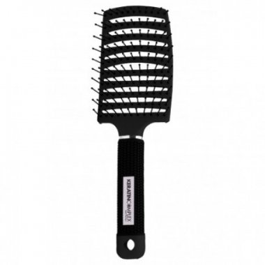 Keratin Complex Щетка изогнутая продуваемая / Keratin Complex Black Vent Brush Boxed