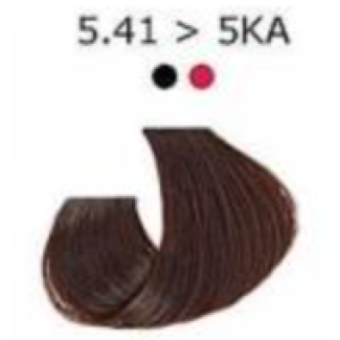 Artego (Артего) 5.41 - 5KA - Холодный светло-коричневый с оттенком меди Стойкая крем-краска для волос ARTEGO IT'S COLOR, 150 мл