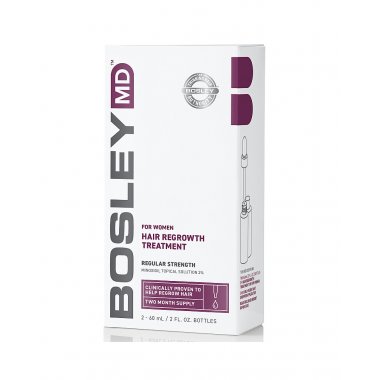 Bosley (Бослей) -Усилитель роста волос для женщин 2% /For Women Hair Regrowth Treatment 2% Dropper Bosley MD, 2*60 мл