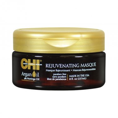 CHI  -МАСКА ОМОЛАЖИВАЮЩАЯ С ЭКСТРАКТОМ МАСЛА АРГАНЫ И ДЕРЕВА МОРИНГА CHI ARGAN OIL MASQUE,  237 мл