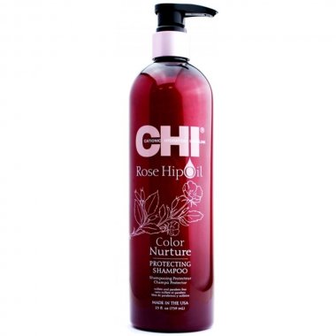 CHI  - ШАМПУНЬ С МАСЛОМ ШИПОВНИКА ДЛЯ ОКРАШЕННЫХ ВОЛОС ROSE HIP OIL SHAMPOO, 739 мл