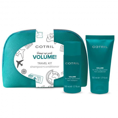 COTRIL  ( Котрил )  Набор дорожный мини-форматов в косметичке COTRIL VOLUME pochette mini size travel kit