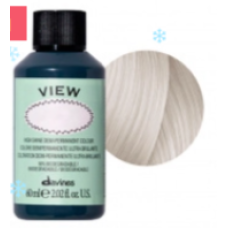 Davines (Давинес)  10,21  Ирисово-пепельный самый светлый блонд  Деми краска  VIEW 60 мл .