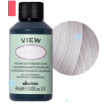 Davines (Давинес)  9,22   Интенсивно-ирисовый очень светлый блонд   Деми краска  VIEW 60 мл