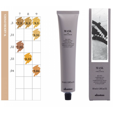 Davines (Давинес) 7,32 Золотисто-ирисовый средний блонд Краска для волос ( Mask c Vibrachrom), 100 мл Davines (Давинес) 7,32 Золотисто-ирисовый средний блонд Краска для волос ( Mask c Vibrachrom), 100 мл