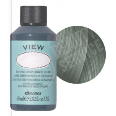 Davines (Давинес)  4,18  Пепельно-зеленоватый коричневый   Деми краска  VIEW 60 мл