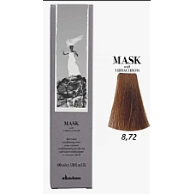Davines (Давинес)  8.72  Бежево-ирисовый светлый блонд Краска для волос ( Mask c Vibrachrom), 100 мл