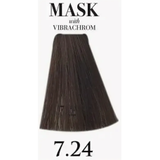 Davines (Давинес)  7,24 Ирисово-медный средний блонд  Краска для волос ( Mask c Vibrachrom), 100 мл