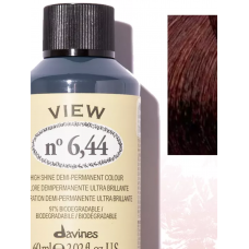 Davines (Давинес) 6,44 Интенсивно-медный темный блонд   Деми краска  VIEW 60 мл