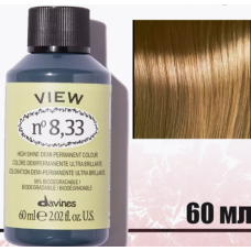 Davines (Давинес) 8,33   Интенсивно-золотистый светлый блонд   Деми краска  VIEW 60 мл