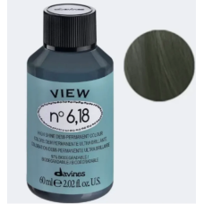 Davines (Давинес) 6,18  Пепельно-зеленоватый темный блонд   VIEW 60 мл