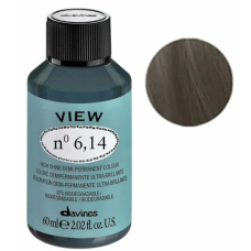 Davines (Давинес) 6,14  Пепельно-медный темный блонд  Деми краска  VIEW 60 мл