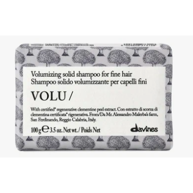 DAVINES ( Давинес)  - Твердый шампунь для тонких волос shampoo bar  (VOLU)  100 мл