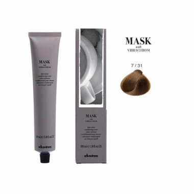 Davines (Давинес)  7.31  Золотисто-пепельный средний блонд Краска для волос ( Mask c Vibrachrom), 100 мл
