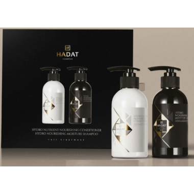 HADAT Cosmetics ( Хадат) - Новогодний набор для увлажнения волос Hydro Nourishing Moisture Set (шампунь 250 мл; кондиционер 250 мл) HADAT Cosmetics ( Хадат) - Новогодний набор для увлажнения волос Hydro Nourishing Moisture Set (шампунь 250 мл; кондиционер 250 мл)
