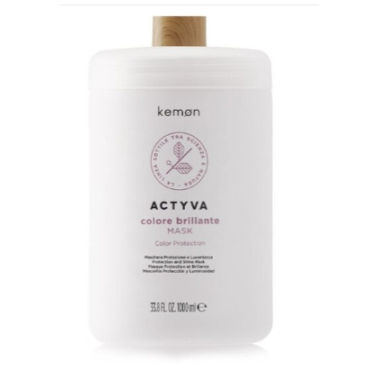 Kemon ( Кемон) - Крем-маска для защиты цвета и блеска окрашенных волос Actyva Colore Brillante Mask Velian 1000 мл Kemon ( Кемон) - Крем-маска для защиты цвета и блеска окрашенных волос Actyva Colore Brillante Mask Velian 1000 мл