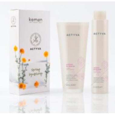 Kemon ( Кемон) -  Шампунь + Маска Защита цвета  Набор Actyva Colore Brillante  250 мл +200 мл
