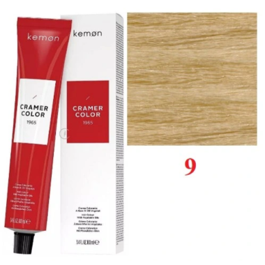 Kemon ( Кемон) -  № 9.  Перманентная крем-краска на основе растительных масел СRAMER COLOR 100мл