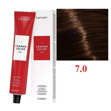 Kemon ( Кемон) -  № 7.0  Перманентная крем-краска на основе растительных масел СRAMER COLOR 100мл