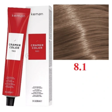 Kemon ( Кемон) -  № 8.1 Перманентная крем-краска на основе растительных масел СRAMER COLOR 100мл