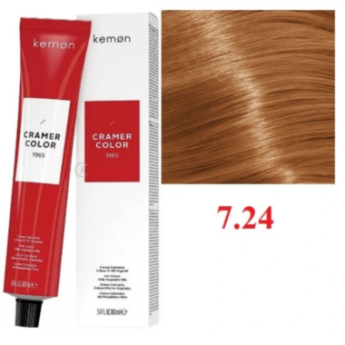 Kemon ( Кемон) -  № 7.24  Перманентная крем-краска на основе растительных масел СRAMER COLOR 100мл