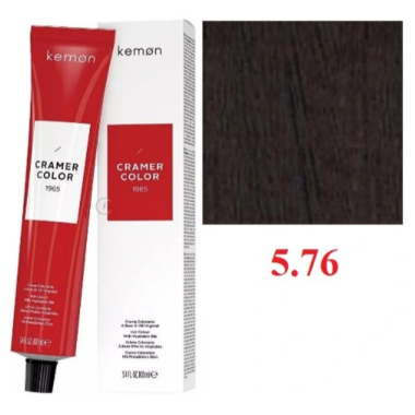 Kemon ( Кемон) -  № 5.76  Перманентная крем-краска на основе растительных масел СRAMER COLOR 100 мл