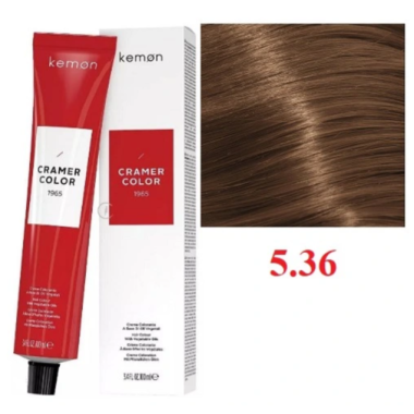 Kemon ( Кемон) -  № 5,36  Перманентная крем-краска на основе растительных масел СRAMER COLOR 100 мл
