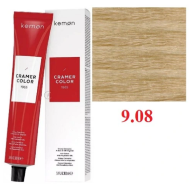 Kemon ( Кемон) -  № 9.08  Перманентная крем-краска на основе растительных масел СRAMER COLOR 100 мл