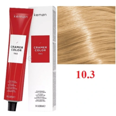 Kemon ( Кемон) -  № 10,3  Перманентная крем-краска на основе растительных масел СRAMER COLOR 100 мл
