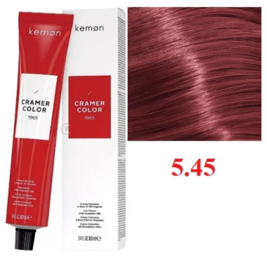 Kemon ( Кемон) -  № 5.45  Перманентная крем-краска на основе растительных масел СRAMER COLOR 100 мл