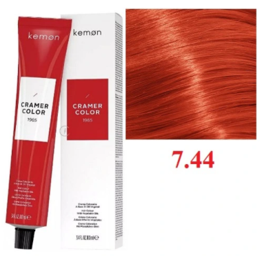 Kemon ( Кемон) -  № 7,44  Перманентная крем-краска на основе растительных масел СRAMER COLOR 100 мл