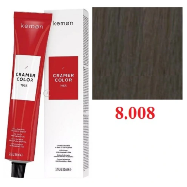 Kemon ( Кемон) -  № 8,008  Перманентная крем-краска на основе растительных масел СRAMER COLOR 100 мл