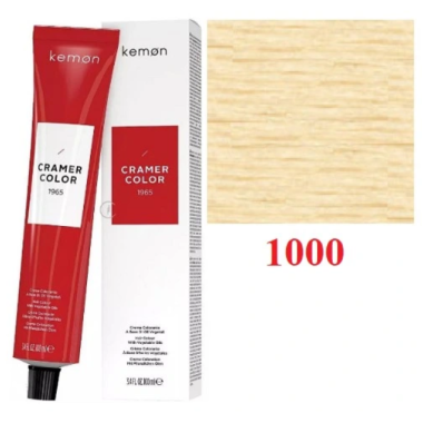 Kemon ( Кемон) -  № 1000  Перманентная крем-краска на основе растительных масел СRAMER COLOR 100 мл