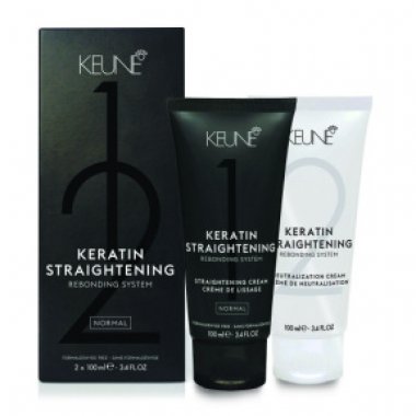 Keune (Кене) Выпрямляющий крем норм. Нейтрализующий крем (Pack Keratin Straight Pack Normal), 2х100 мл.