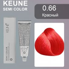 Keune (Кене) 0.66 Красный Полуперманентный краситель Семи (Semi Color), 60 мл.