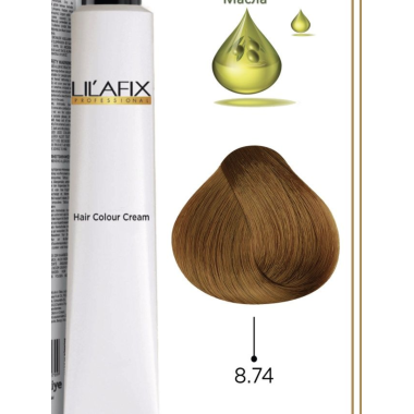 LILAFIX (Лилафикс) 8.74 Блестящая карамель, Стойкая крем-краска для волос 100 мл