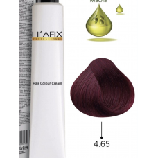 LILAFIX (Лилафикс)  4.65 Средне-коричневый красный махагон ,Стойкая крем-краска для волос 100 мл