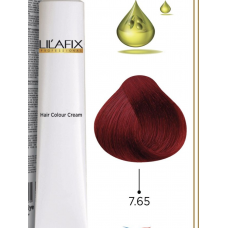 LILAFIX (Лилафикс) 7.65 Красный гранат ,Стойкая крем-краска для волос 100 мл