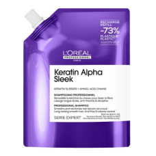 Loreal (Лореаль)  Бессульфатный шампунь для непослушных, пористых волос Keratin Alpha Sleek, 500 мл
