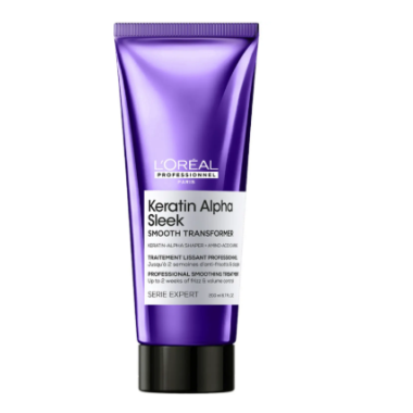 Loreal (Лореаль) Разглаживающий уход для непослушных, пористых волос Keratin Alpha Sleek, 200 мл Loreal (Лореаль) Разглаживающий уход для непослушных, пористых волос Keratin Alpha Sleek, 200 мл