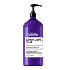 Loreal (Лореаль)  Бессульфатный шампунь для непослушных, пористых волос Keratin Alpha Sleek, 1500 мл