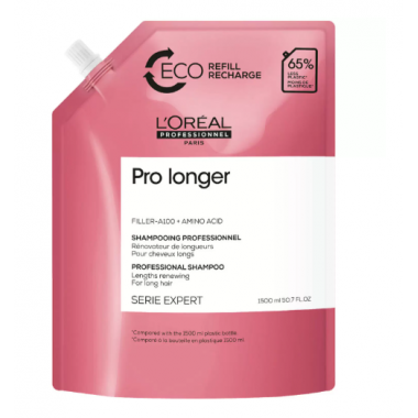 LOREAL PROFESSIONNEL  (Лореаль) Шампунь для восстановления волос по длине рефилл Serie Expert Pro Longer 1500 мл