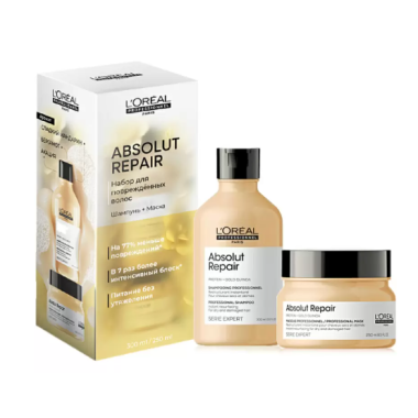 Loreal (Лореаль) Набор для поврежденных волос Absolut Repair: шампунь, 300 мл + маска, 250 мл