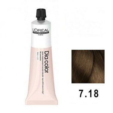 Loreal (Лореаль)  7.18 -   Краситель-блеск демиперманентный Dia color, 60 мл