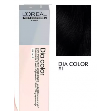 Loreal (Лореаль)  1 -Черный  Краситель-блеск демиперманентный Dia color, 60 мл