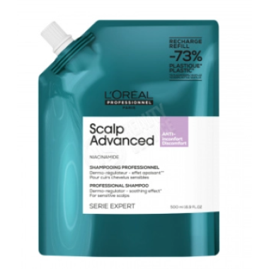 LOREAL PROFESSIONNEL (Лореаль) Шампунь регулирующий баланс чувствительной кожи L`oreal Professionnel Expert Scalp Advanced REFILL 500 мл LOREAL PROFESSIONNEL (Лореаль) Шампунь регулирующий баланс чувствительной кожи L`oreal Professionnel Expert Scalp Advanced REFILL 500 мл