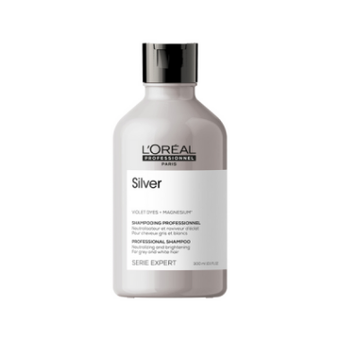 LOREAL PROFESSIONNEL  (Лореаль) Шампунь для нейтрализации желтизны седых и осветленных волос   Expert Silver 300 мл