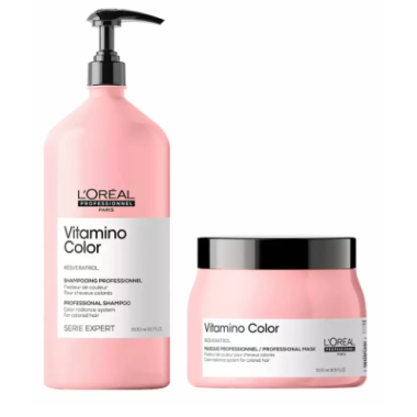 LOREAL PROFESSIONEL  Набор Vitamino Color для окрашенных волос: шампунь, 1500 мл + маска 500 мл