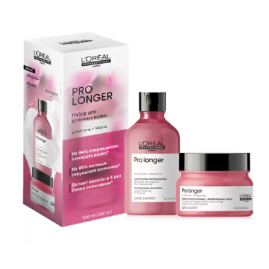 Loreal (Лореаль) Набор для длинных волос Pro Longer: шампунь, 300 мл + маска, 250 мл