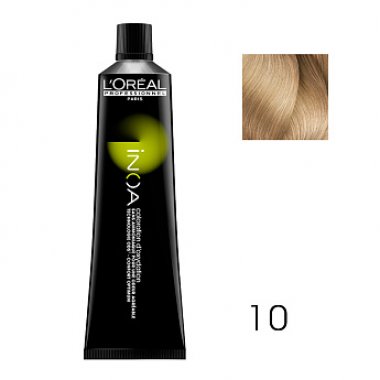 LOREAL PROFESSIONNEL (Лореаль)  10 Очень яркий блондин Краска для волос без аммиака ИНОА 60 гр